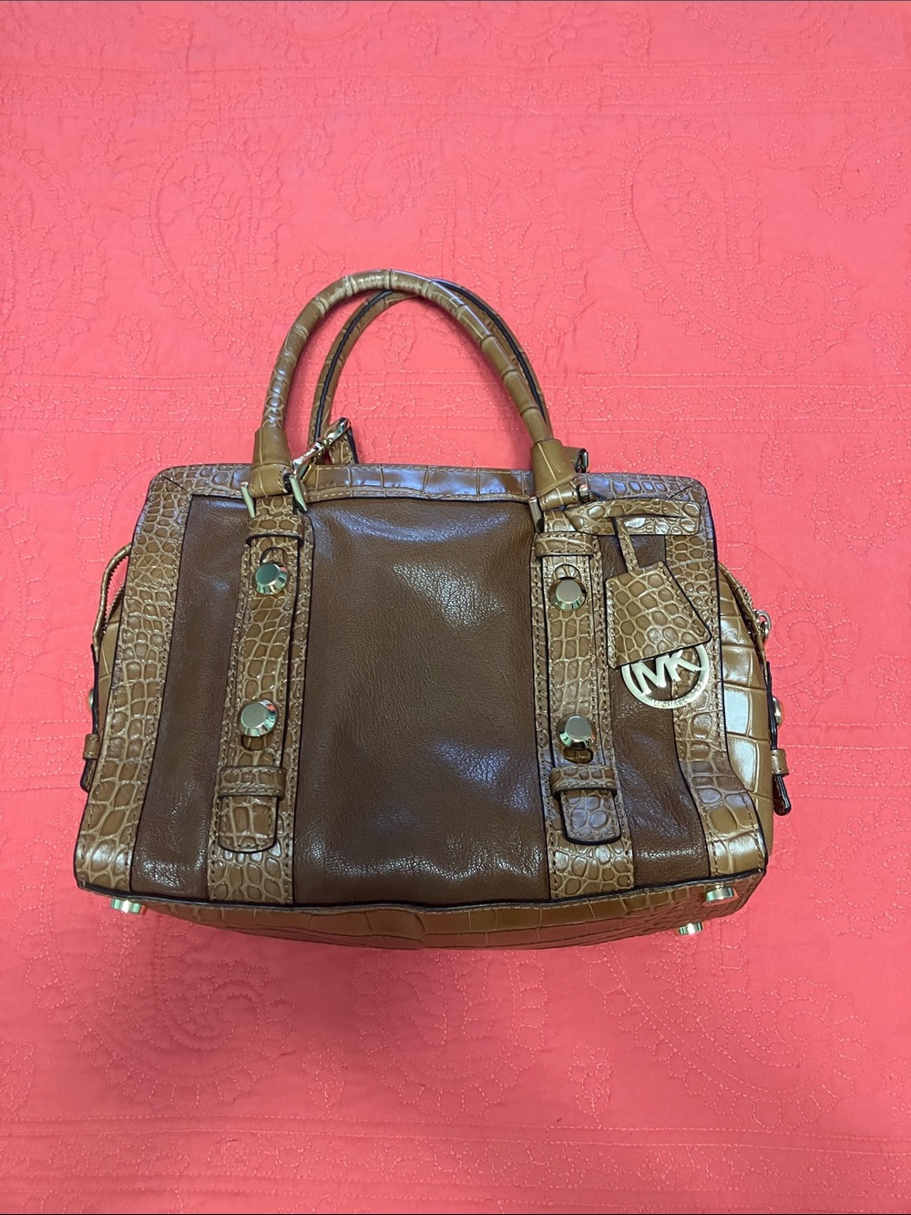 Michael Kors Collins Studded Satchel